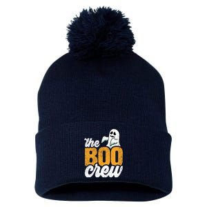 The Boo Crew Funny Ghost Family Matching Halloween Pom Pom 12in Knit Beanie