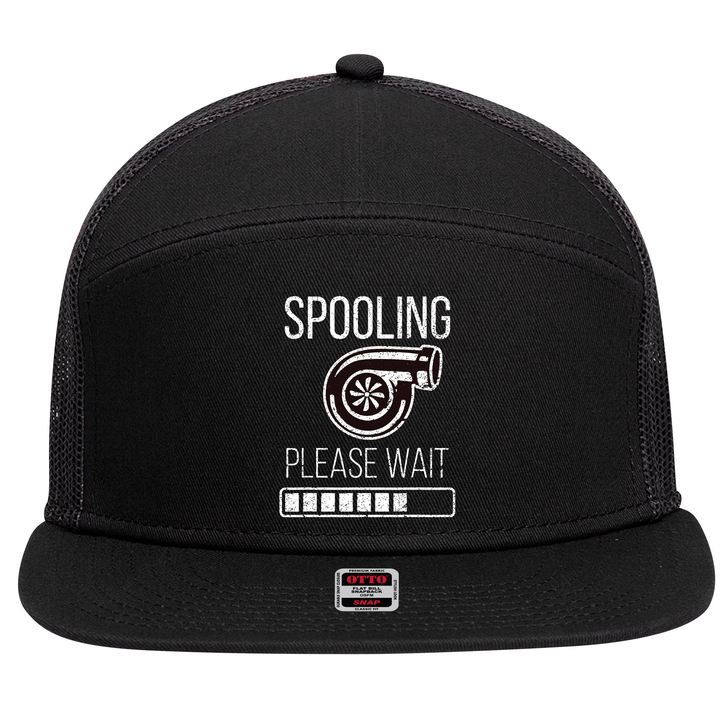 Turbo Boost Car Auto Father Dad Funny Mechanic Tuner JDM Rpm 7 Panel Mesh Trucker Snapback Hat