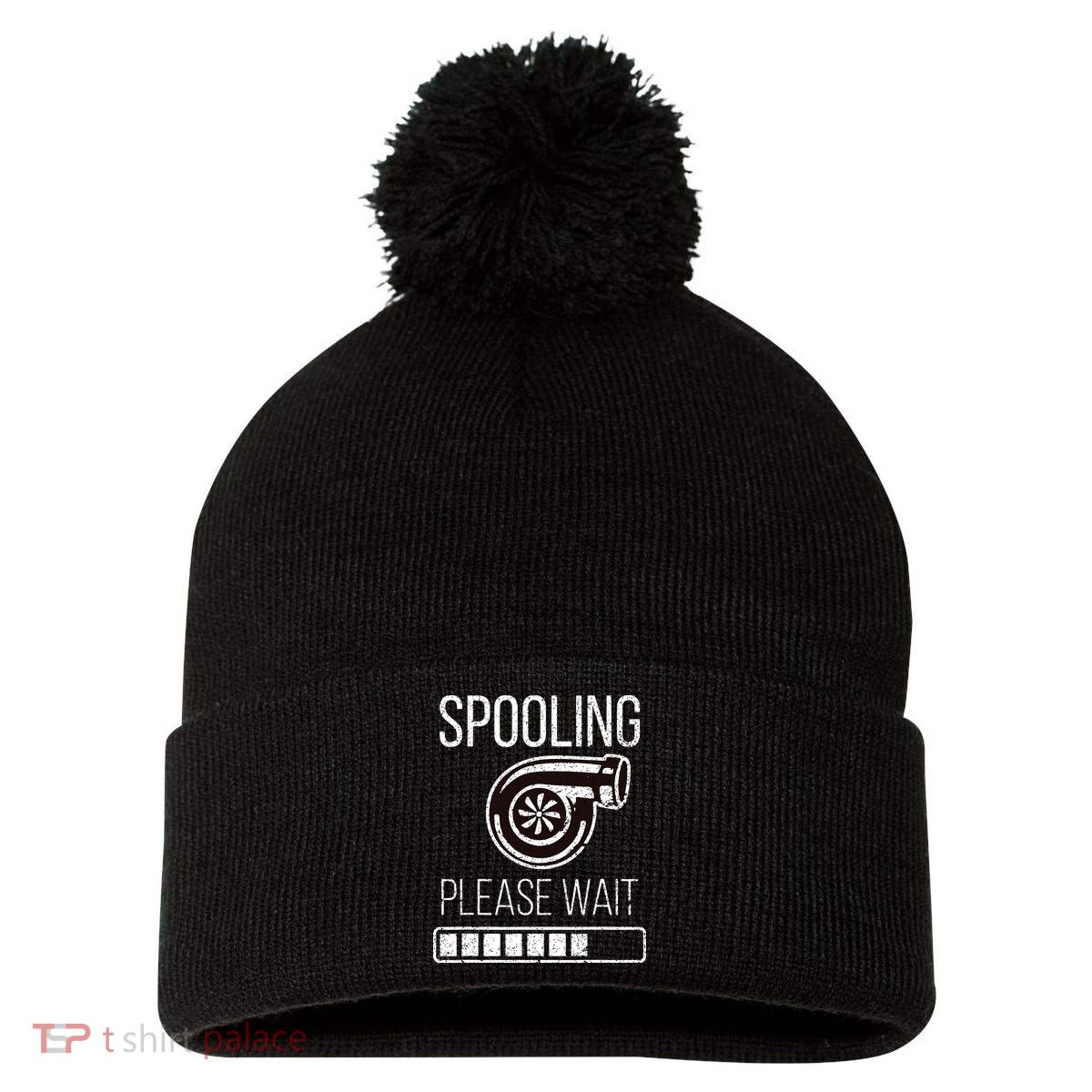 Turbo Boost Car Auto Father Dad Funny Mechanic Tuner JDM Rpm Pom Pom 12in Knit Beanie