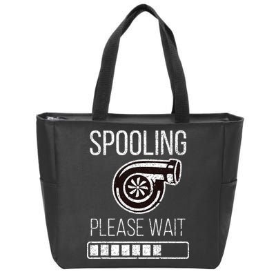 Turbo Boost Car Auto Father Dad Funny Mechanic Tuner JDM Rpm Zip Tote Bag