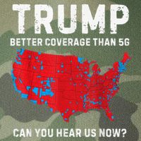 Trump Better Coverage Than 5g Can You Hear Us Now Legacy Tie Dye Trucker Hat