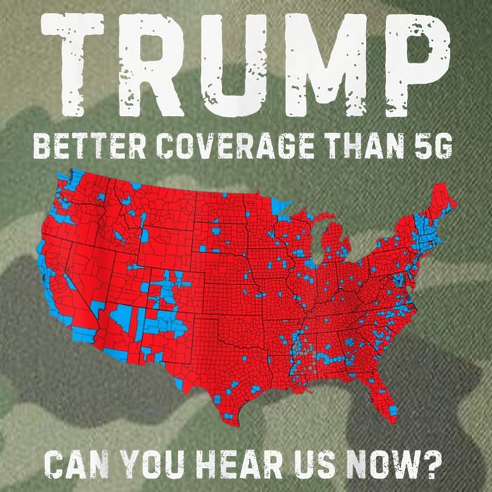 Trump Better Coverage Than 5g Can You Hear Us Now Legacy Tie Dye Trucker Hat