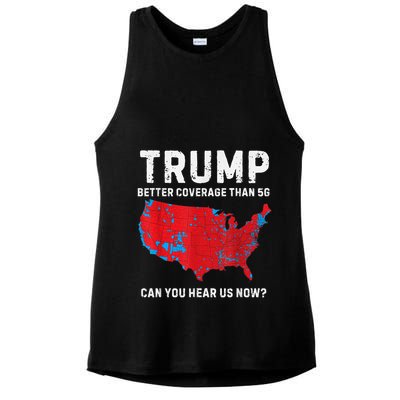 Trump Better Coverage Than 5g Can You Hear Us Now Ladies PosiCharge Tri-Blend Wicking Tank