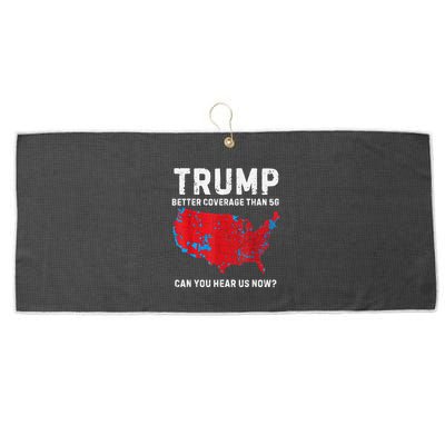 Trump Better Coverage Than 5g Can You Hear Us Now Large Microfiber Waffle Golf Towel