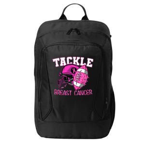 Tackle Breast Cancer Awareness American Football City Backpack