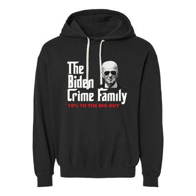 The Biden Crime Family Vintage Retro 2024 Republican Garment-Dyed Fleece Hoodie