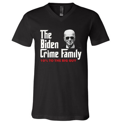 The Biden Crime Family Vintage Retro 2024 Republican V-Neck T-Shirt