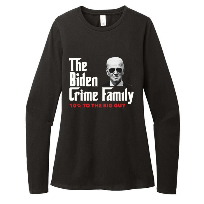 The Biden Crime Family Vintage Retro 2024 Republican Womens CVC Long Sleeve Shirt