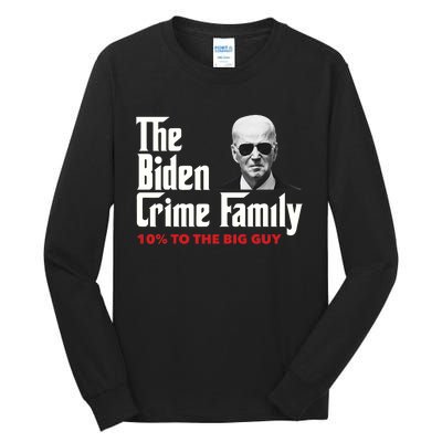 The Biden Crime Family Vintage Retro 2024 Republican Tall Long Sleeve T-Shirt