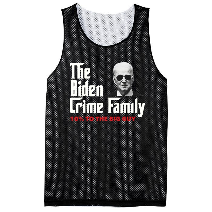 The Biden Crime Family Vintage Retro 2024 Republican Mesh Reversible Basketball Jersey Tank