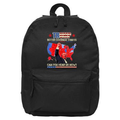 Trump Better Coverage Than 5g Can You Hear Us Now Usa Map 16 in Basic Backpack