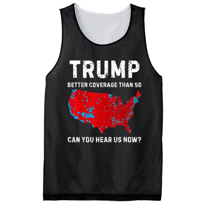 Trump Better Coverage Than 5g Can You Hear Us Now Retro Mesh Reversible Basketball Jersey Tank