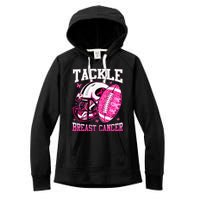 Tackle Breast Cancer Awareness Pink Ribbon Football Kids Women's Fleece Hoodie