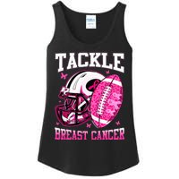 Tackle Breast Cancer Awareness Pink Ribbon Football Kids Ladies Essential Tank