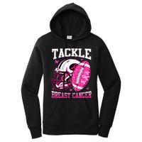 Tackle Breast Cancer Awareness Pink Ribbon Football Kids Women's Pullover Hoodie