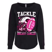 Tackle Breast Cancer Awareness Pink Ribbon Football Kids Womens California Wash Sweatshirt