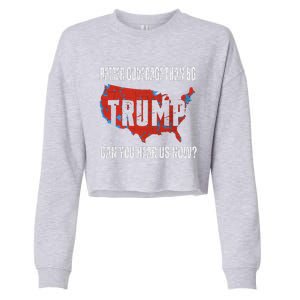 Trump Better Coverage Than 5g Can You Hear Us Now Usa Map Cropped Pullover Crew