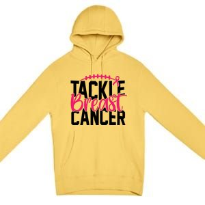 Tackle Breast Cancer Awareness Football Fan Premium Pullover Hoodie