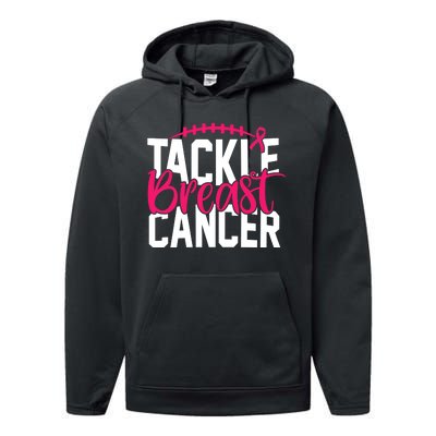 Tackle Breast Cancer Awareness Football Fan Performance Fleece Hoodie