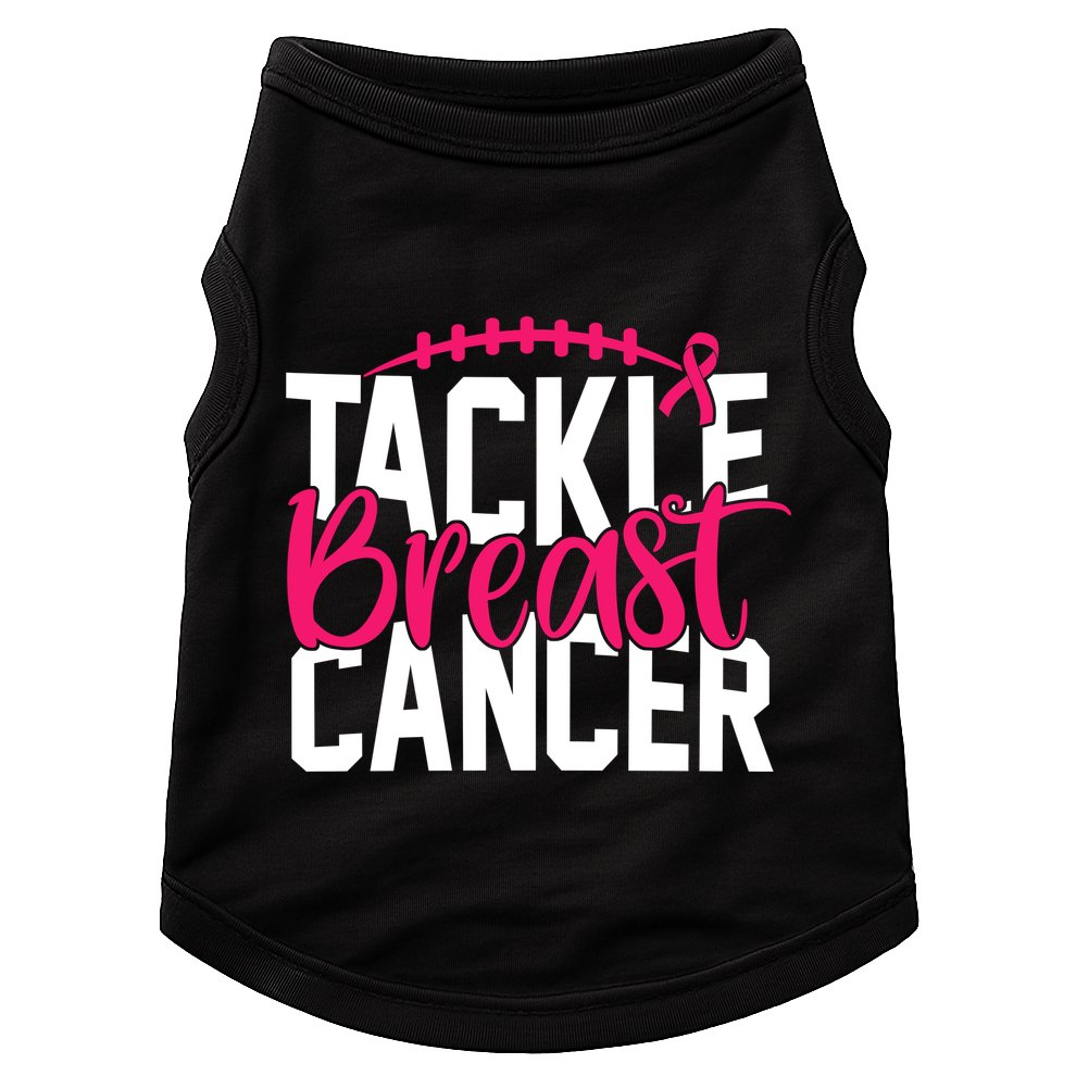 Tackle Breast Cancer Awareness Football Fan Doggie Tank