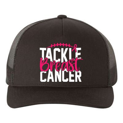 Tackle Breast Cancer Awareness Football Fan Yupoong Adult 5-Panel Trucker Hat