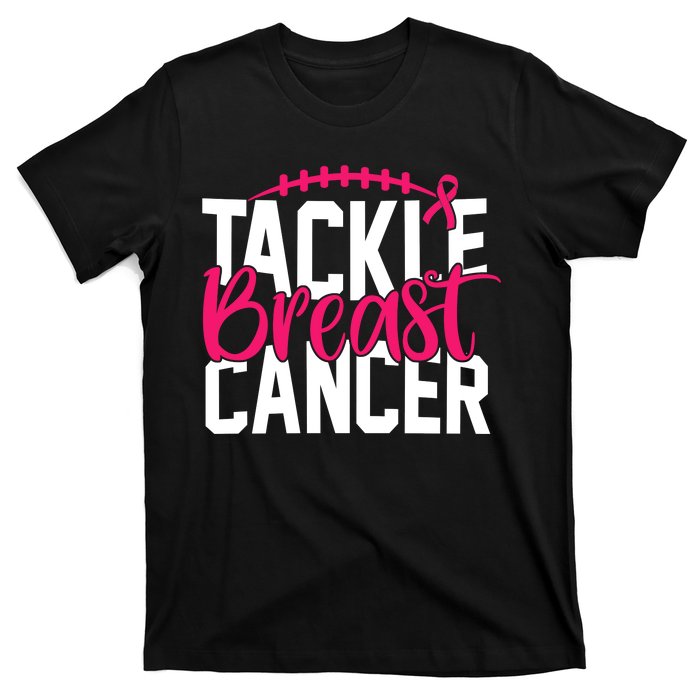 Tackle Breast Cancer Awareness Football Fan T-Shirt