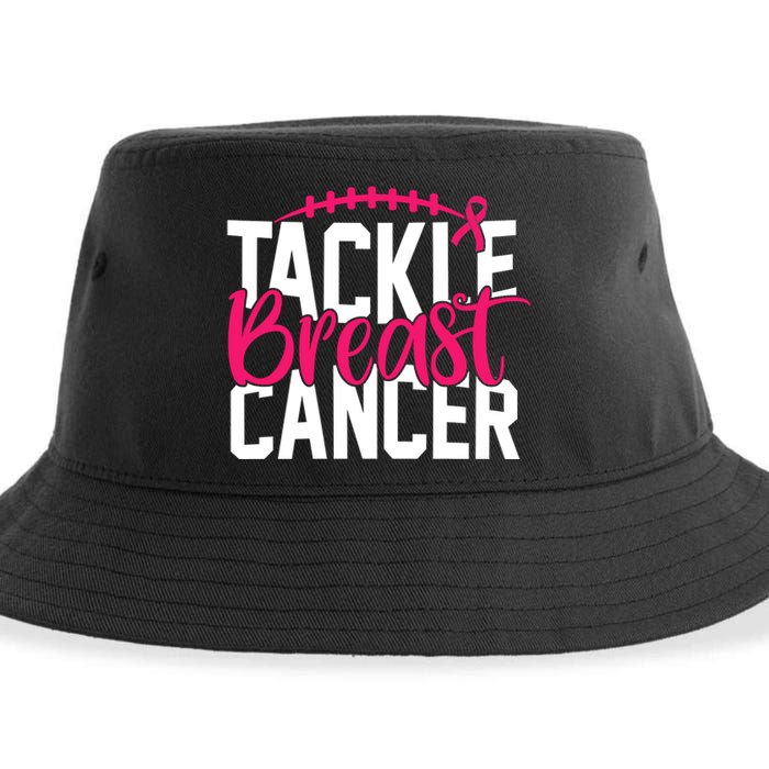 Tackle Breast Cancer Awareness Football Fan Sustainable Bucket Hat