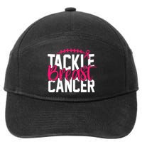 Tackle Breast Cancer Awareness Football Fan 7-Panel Snapback Hat