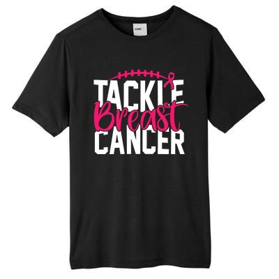 Tackle Breast Cancer Awareness Football Fan Tall Fusion ChromaSoft Performance T-Shirt