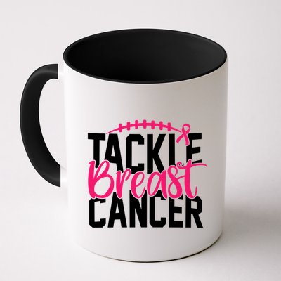 Tackle Breast Cancer Awareness Football Fan Mug