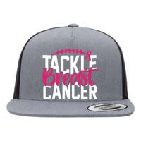 Tackle Breast Cancer Awareness Football Fan Flat Bill Trucker Hat