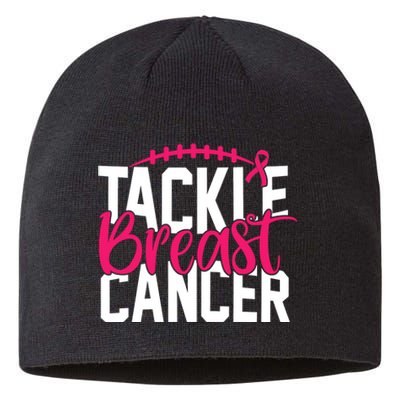 Tackle Breast Cancer Awareness Football Fan Sustainable Beanie