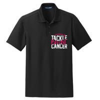 Tackle Breast Cancer Awareness Football Fan Dry Zone Grid Polo