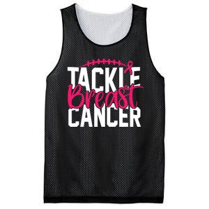 Tackle Breast Cancer Awareness Football Fan Mesh Reversible Basketball Jersey Tank