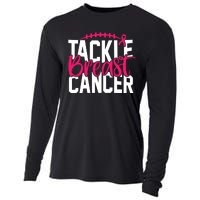 Tackle Breast Cancer Awareness Football Fan Cooling Performance Long Sleeve Crew