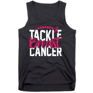 Tackle Breast Cancer Awareness Football Fan Tank Top