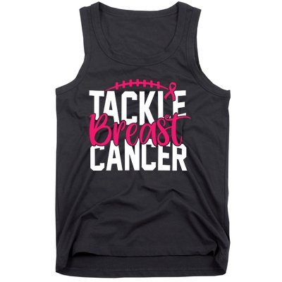 Tackle Breast Cancer Awareness Football Fan Tank Top