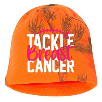 Tackle Breast Cancer Awareness Football Fan Kati - Camo Knit Beanie