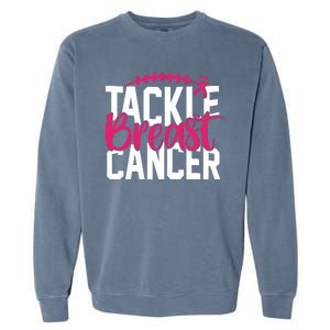 Tackle Breast Cancer Awareness Football Fan Garment-Dyed Sweatshirt