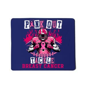 Tackle Breast Cancer Awareness Usa Football Mom Mousepad