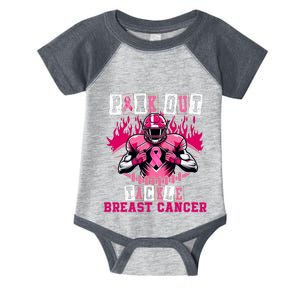 Tackle Breast Cancer Awareness Usa Football Mom Infant Baby Jersey Bodysuit