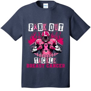 Tackle Breast Cancer Awareness Usa Football Mom T-Shirt