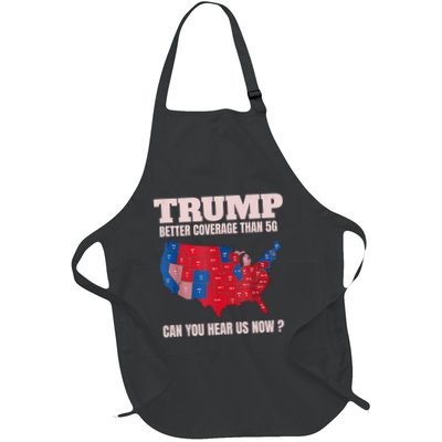Trump Better Coverage Than 5g Can You Hear Us Now Full-Length Apron With Pockets