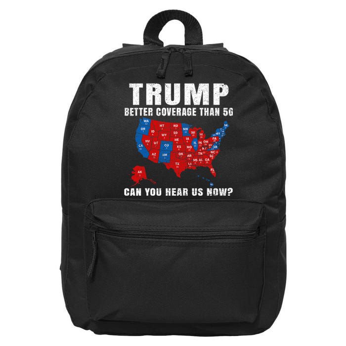 Trump Better Coverage Than 5g Can You Hear Us Now Usa Map 16 in Basic Backpack