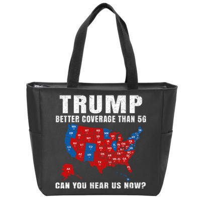 Trump Better Coverage Than 5g Can You Hear Us Now Usa Map Zip Tote Bag