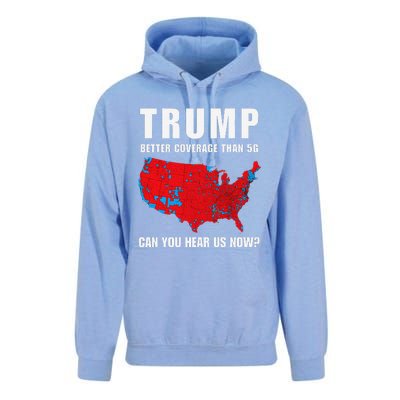 Trump Better Coverage Than 5g Can You Hear Us Now Politics Unisex Surf Hoodie