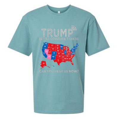 Trump Better Coverage Than 5g Can You Hear Us Now Politics Sueded Cloud Jersey T-Shirt