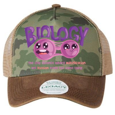 Teaching Biology Cell Science Teacher Funny Quote Legacy Tie Dye Trucker Hat