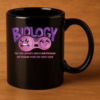 Teaching Biology Cell Science Teacher Funny Quote 11oz C Handle Ceramic Mug