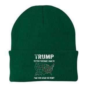 Trump Better Coverage Than 5g Can You Hear Us Now Usa Map Knit Cap Winter Beanie